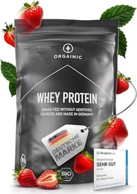 Orgainic Bio Whey Protein 1kg Erdbeere