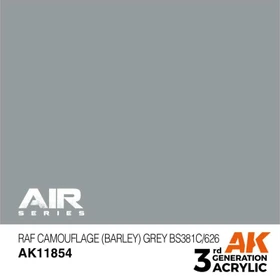 AK-Interactive 3rd Gen Acrylic Colors Air Series RAF camouflage (barley) grey bs381c/626, 17ml