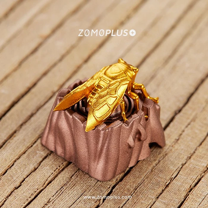 Zomoplus Fantastic Beasts Series Keycap Zikade, Aluminium, braun/gold, 1 Taste