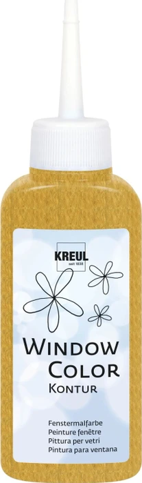 Kreul Window Color Konturenfarbe, gold, 80ml