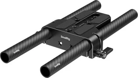 SmallRig Leichte Basisplatte mit doppelter 15mm Stangenklemme