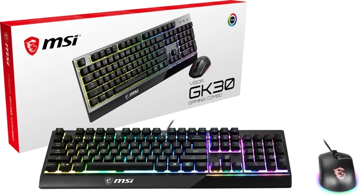 MSI Vigor GK30 Combo schwarz, USB, DE