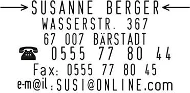 COLOP Printer 40/2 Set Textstempel zum Selbersetzen max. 6 Zeilen, 59x23mm, rot