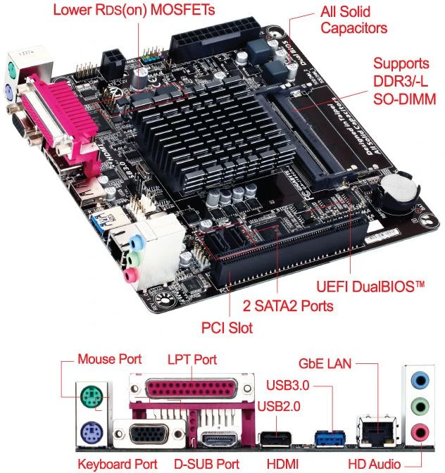 GIGABYTE GA-J1800N-D2P