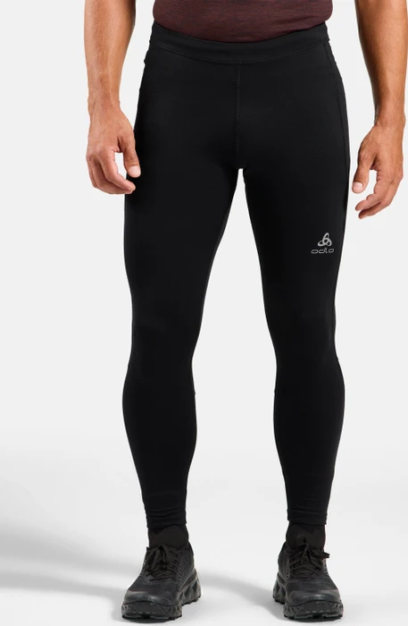 Odlo Essentials Warm Tights Laufhose lang schwarz (Herren)