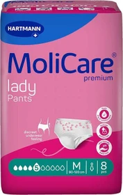 Hartmann MoliCare Premium Lady Pants 5 Tropfen Schutzhose Größe M, 8 Stück