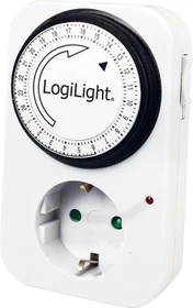 LogiLight analoge Tageszeitschaltuhr, grau
