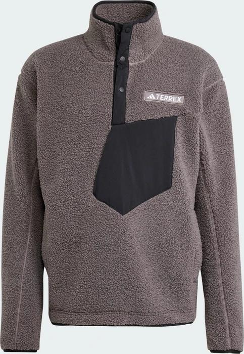 adidas Terrex Xploric High Pile Fleece Pullover charcoal (Herren)