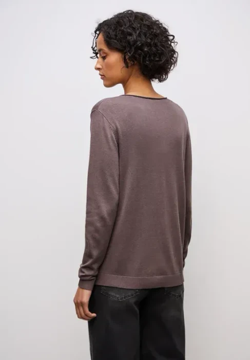 Street One V-Neck Pullover dusty mauve (Damen)