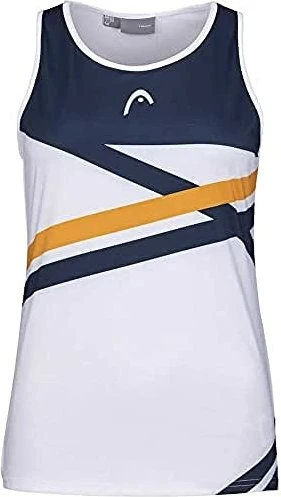 Head Perf Funktionsshirt ärmellos weiß/blau/orange (Damen)