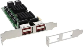 InLine SATA-Controller, 8x SATA, 4x eSATA, PCIe 2.0 x1