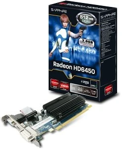Sapphire Radeon HD 6450 HyperMemory, 512MB DDR3, VGA, DVI, HDMI, lite retail