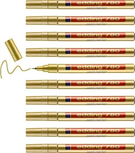 edding 780 Lackmarker gold, 10er-Pack