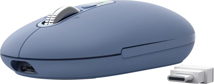 Trust Seron Hyperscroll Slim Wireless Mouse, blau, USB/Bluetooth