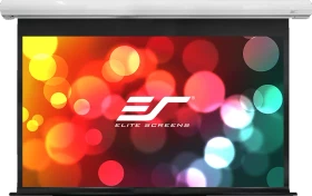Elite Screens Saker E12 Motorleinwand Premium 221.5x124.5cm weißer Rand