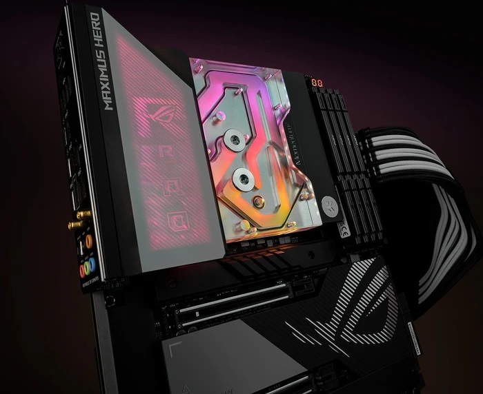 EK Water Blocks Quantum Line EK-Quantum Momentum² ROG Maximus Z790 Hero D-RGB Monoblock, Nickel, Acryl