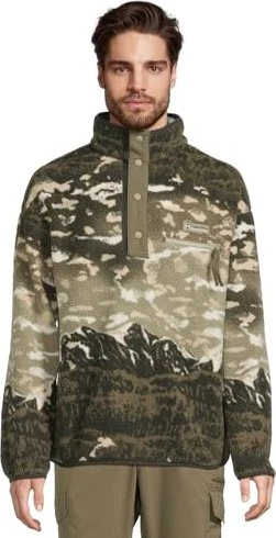 Columbia Helvetia Half Snap Fleece Print Pullover safari sisters (Herren)
