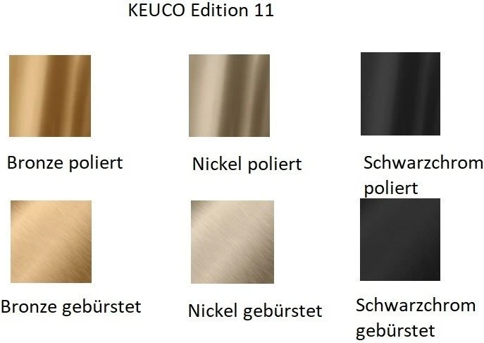 Keuco Edition 11 Handtuchhaken doppelt bronze gebürstet