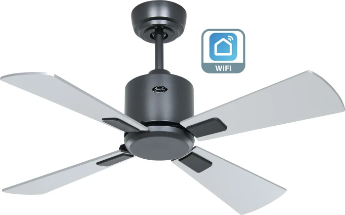CasaFan Eco Neo III 92 BG-WN/SI WiFi Deckenventilator nuss/kirsche/basaltgrau