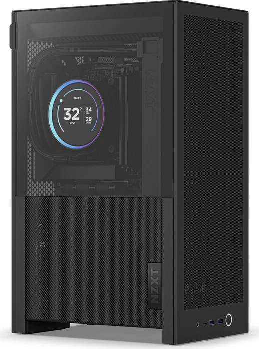 NZXT H2 Flow Black, Glasfenster, Mini-ITX