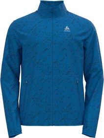 Odlo Essential Light Print Laufjacke indigo bunting (Herren)