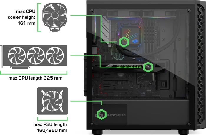 Endorfy SilentiumPC Signum SG1V Evo TG ARGB, Glasfenster