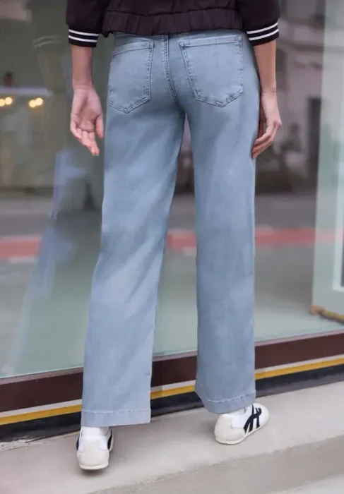Street One Studio Wide Leg Jeans light blue wash (Damen)
