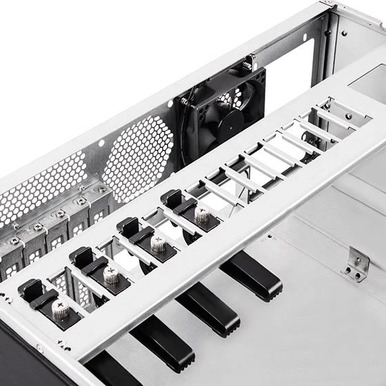 SilverStone RM42-502, Rackmount Storage, schwarz, 4HE, ATX