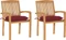 vidaXL Teak Stapelsessel-Set, 2-tlg. Vorschaubild