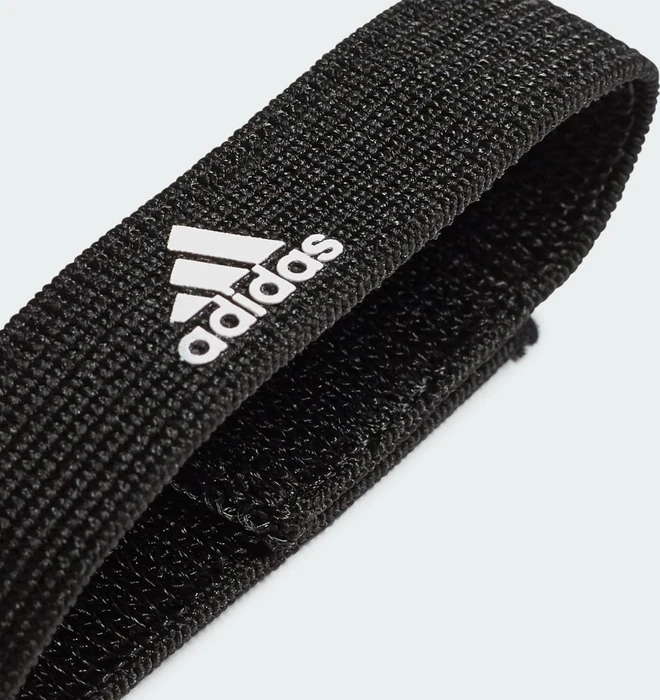 adidas Stutzenhalter Band schwarz/weiß