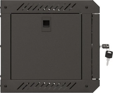 Lanberg WF11 Series 10" Rack Wandschrank 4HE, hängend, Flatpack, Glastür, IP20, RAL 9004, 300mm tief