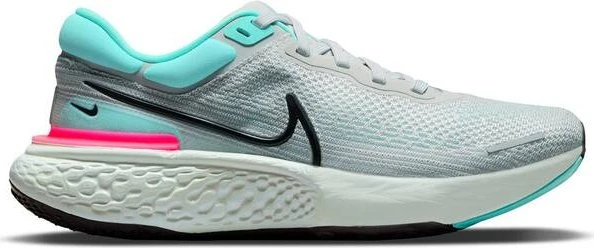 Nike ZoomX Invincible Run Flyknit grey fog/dynamic turquoise/hyper pink/black (Herren)