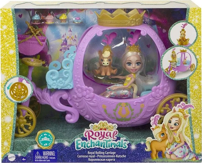 Mattel Enchantimals - Rollende Kutsche für Prinzessinnen