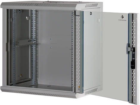 Rockstable 19" Wandschrank 12HE, Sicherheitsglastür, IP2X, weiß, 440mm tief