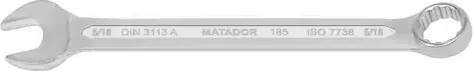 Matador 0185 Ring-Maulschlüssel zöllig, 5/16"x120mm