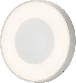 Konstsmide Carrara LED rund 27cm Wandleuchte weiß