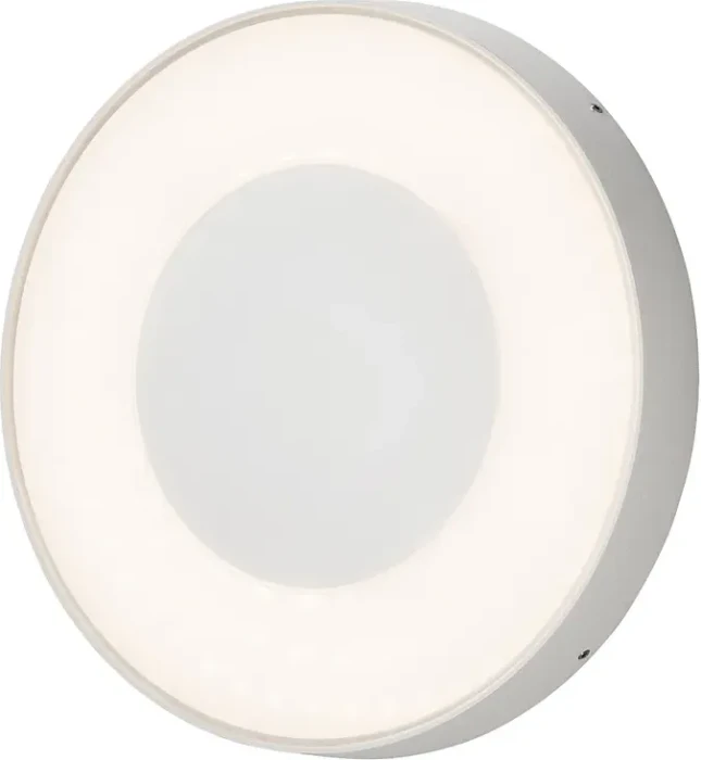 Konstsmide Carrara LED rund 27cm Wandleuchte weiß