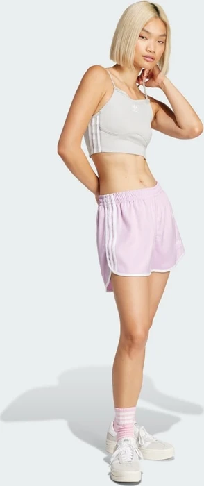adidas Adicolor 3-Streifen Sprinter Laufhose kurz light orchid (Damen)