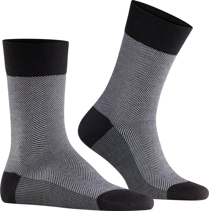 Falke Sensitive Herringbone Socken schwarz (Herren)