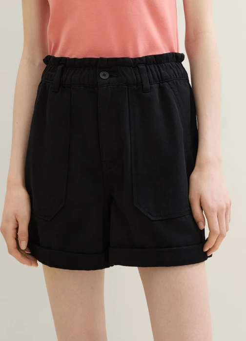 Tom Tailor Relaxed Jeans Shorts Jeans deep black (Damen)