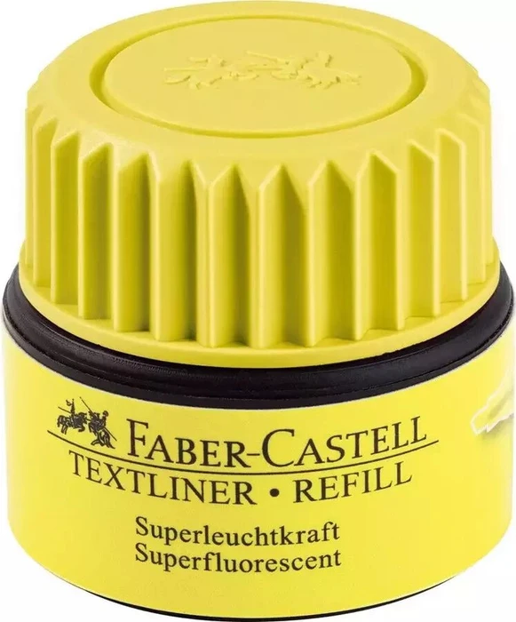 Faber-Castell Textliner 1549 refill ST07 25ml, gelb