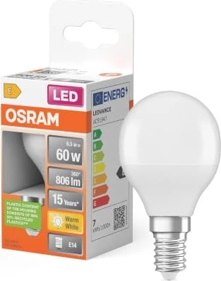 Osram LED Star Classic P 60 E14 8W/827 FR