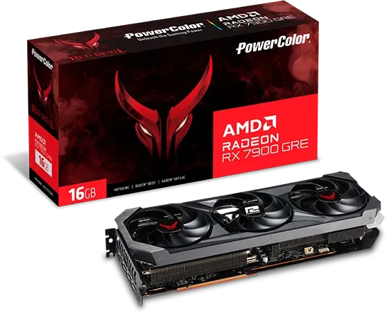 PowerColor Red Devil Radeon RX 7900 GRE OC, 16GB GDDR6, HDMI, 3x DP
