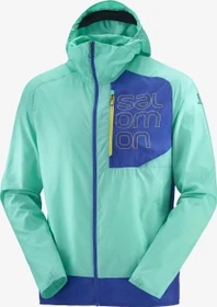 Salomon Bonatti Cross Wind Funktionsjacke pool blue/nautical blue/empire yellow (Herren)