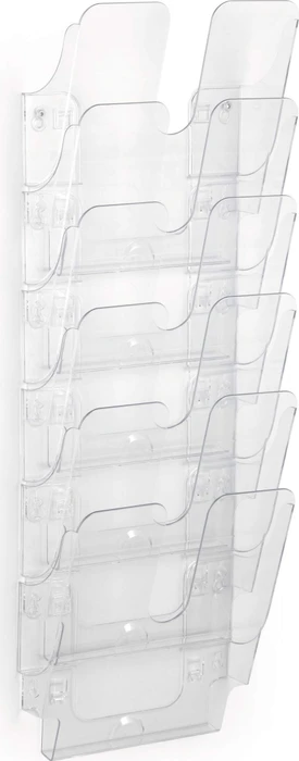Durable Flexiplus 6 Prospekthalter, 6 Fächer, A4, transparent
