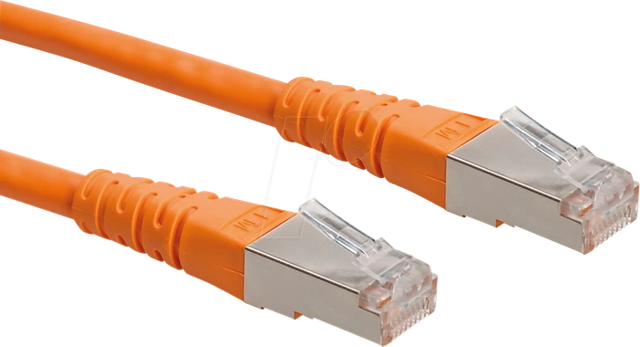 Roline / Secomp GHMT Patchkabel, Cat6, S/FTP, RJ-45/RJ-45, 10m, orange