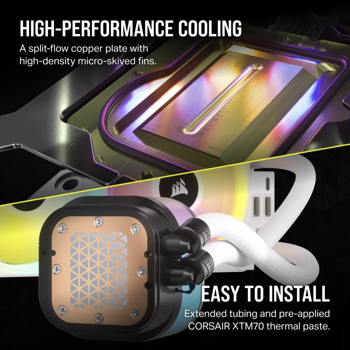 Corsair iCUE LINK H150i RGB, weiß