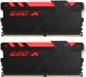 GeIL EVO X AMD Edition schwarz/schwarz UDIMM 8GB Kit, DDR4-2400, CL16-16-16-36