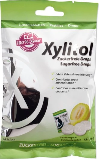 Miradent Xylitol Drop Zahnpflegelutschtabletten, 60g