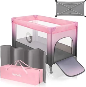 Lionelo Stefi 2in1 Reisebett concrete multicolor